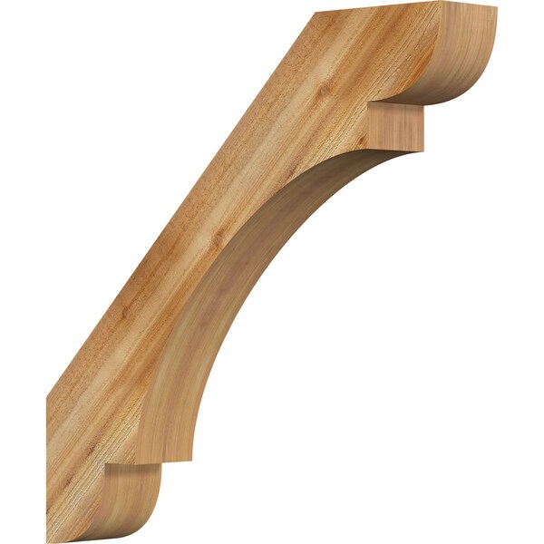 Ekena Millwork 6"W x 38"D x 38"H Olympic Rough Sawn Knee Brace, Western Red Cedar BRC06X38X38OLY00RWR - main